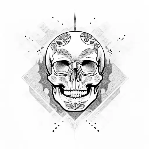 Skull With Tank And Poland