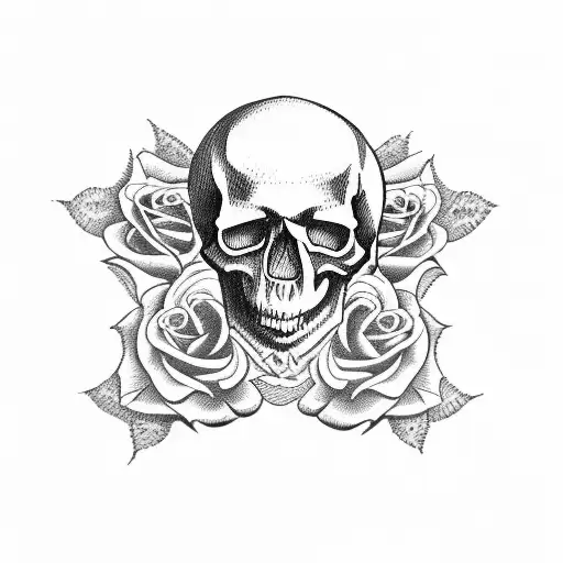 Skull And Roses