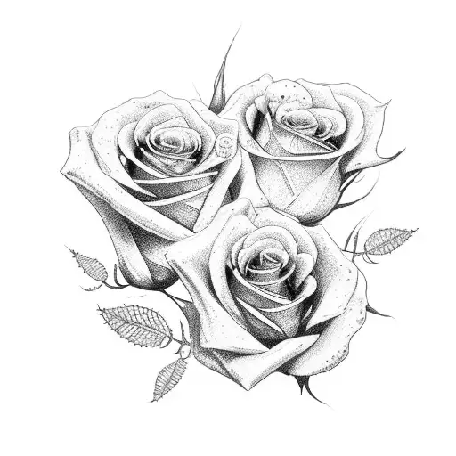 King And Queen Kissing With Roses And Rosary