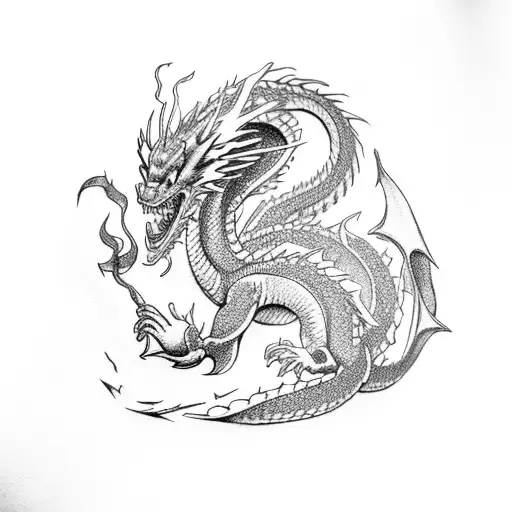 Dragon Breathing Fire