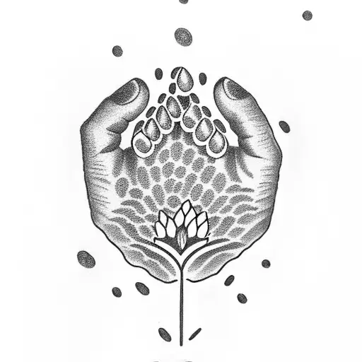 Dog Paw With Flowers