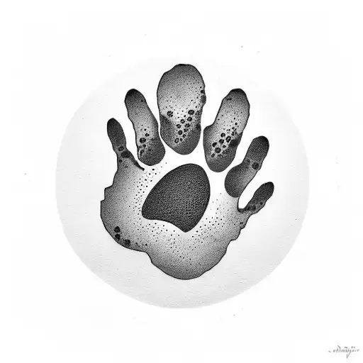 Dog Paw With Infinity Sign