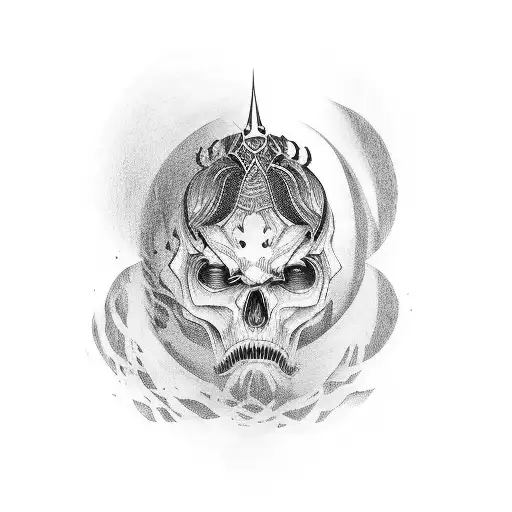 A Book With A Sinister Face On The Cover