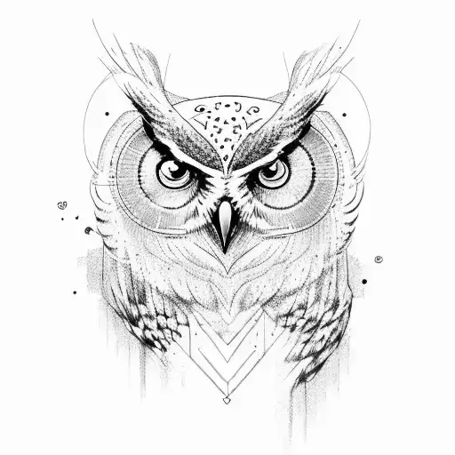 Owl With Bambi And Tree