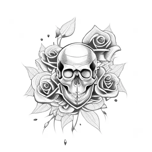 Skull And Roses