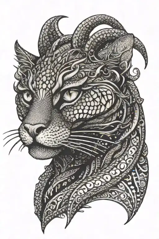 Viper Head Cat Pierced