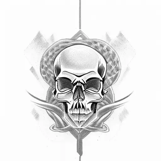 Skull Military Retro