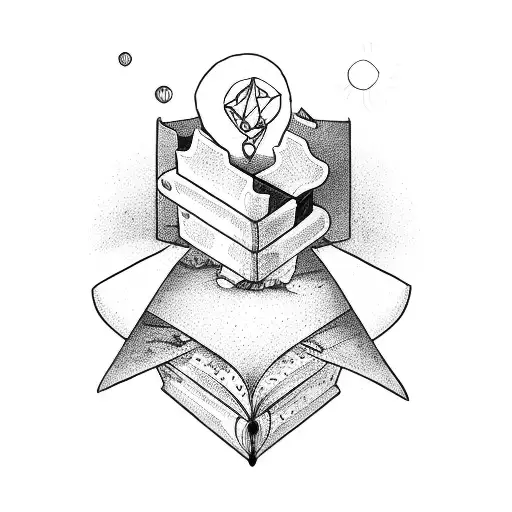 Open Book With Letters Go Away