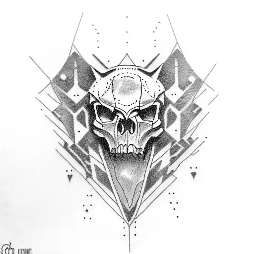 Corpse Observer With A Wolf Skull Tattooed On Their Hand