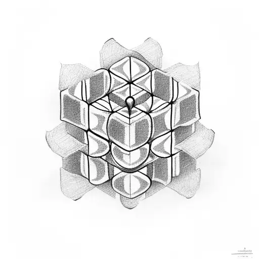 Snake With Rubik's Cube And Tamil