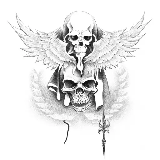 Grim Reaper With Wings