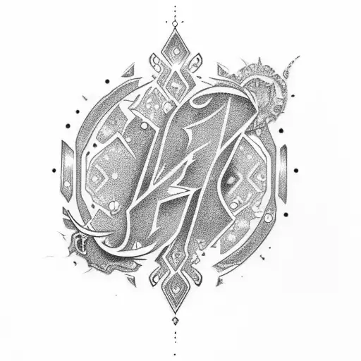 Vish Name Tattoo Sparkle On Side And Date On Bottom