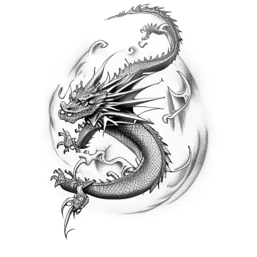 Dragon Sleeve With One Piece And Naruto And Fishing