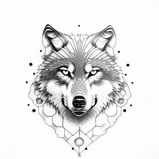 Wolf With A Daisy