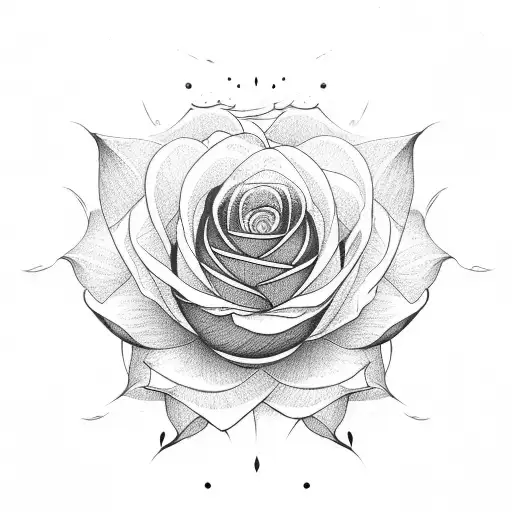 Rose And Lotus Flower