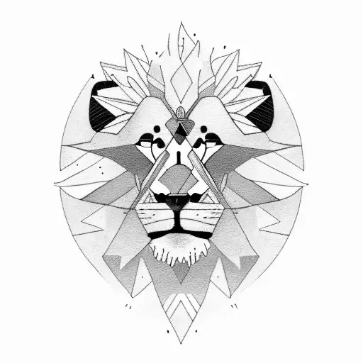 A Lion Riding A Motorcycle Through A Mountain Landscape