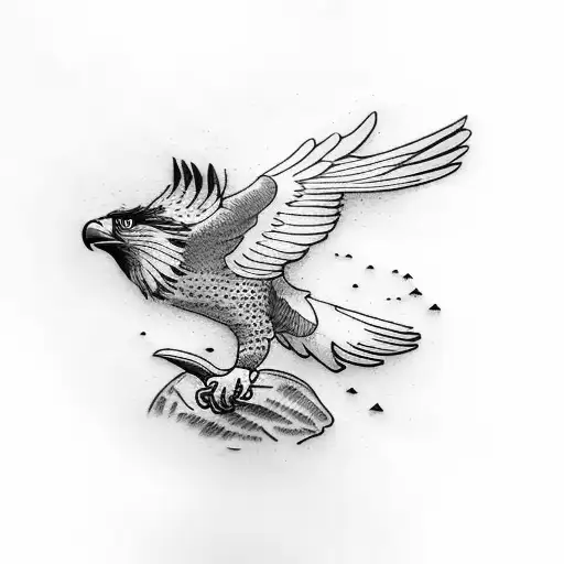 Small Flying Philippine Eagle For Hip