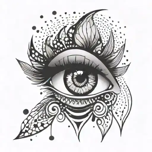 An Abstract Interpretation Of Ojo De Mujer With A Modern Dotwork Technique