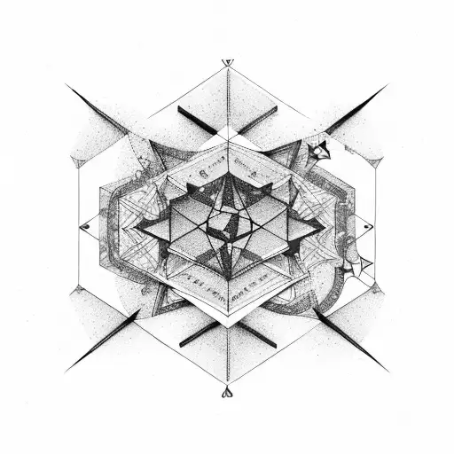 Geometric Symmetrical Constellation Map Of The Client's Zodiac Sign