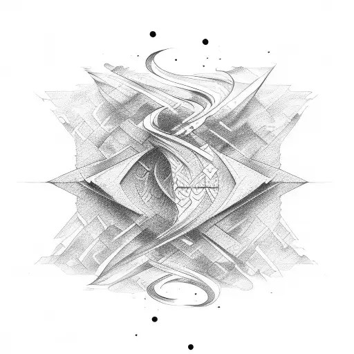 Abstract Breaking Wave Arm Band