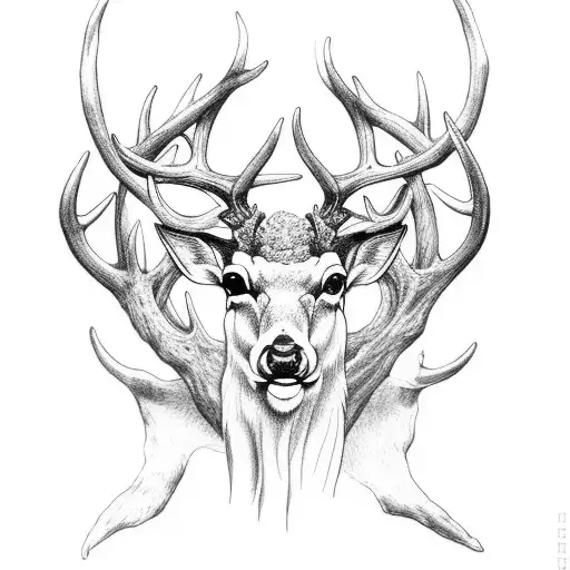 Deer Antlers With Angel Wings