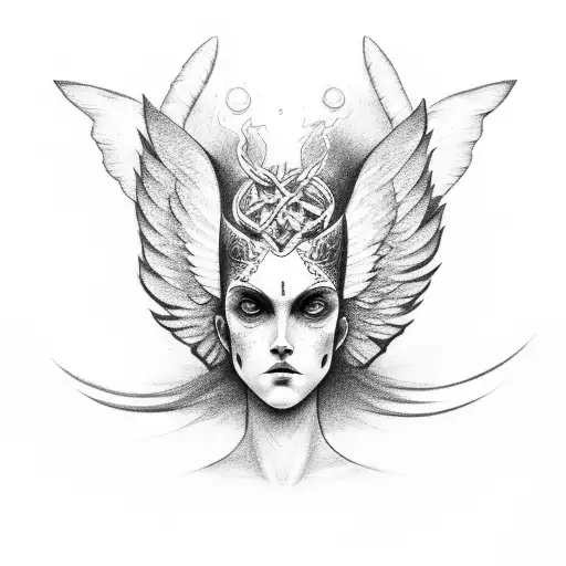 Angel Crossed Out Eyes