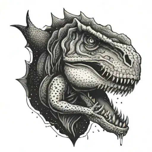 A Trex Raping A Human Female