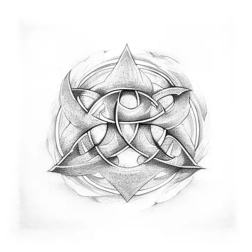 Triquetra With Dragon
