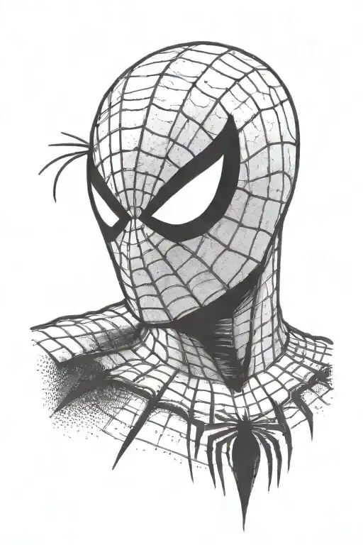 Headshot Looking To The Right Of Spider Man