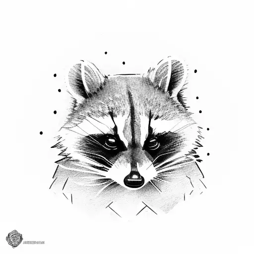 Raccoon Holding A Frog