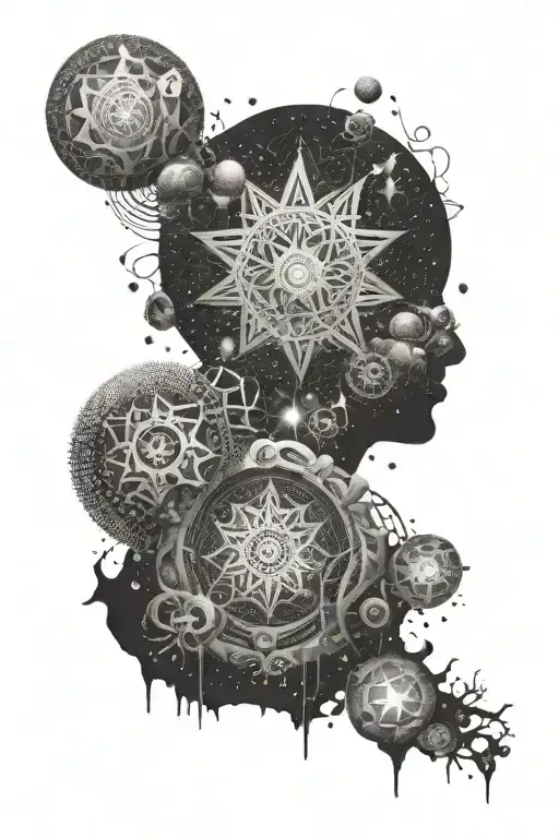 An Abstract Representation Of The Spiritual Enlightenment Experienced During A Trip On Lsd