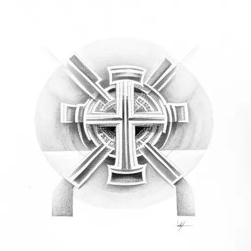 Cross With A Roman Numeral Date