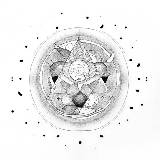 Triangle Moon Sea Meditation Massage