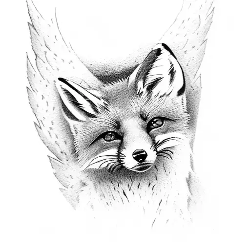 Small Fox And Wings