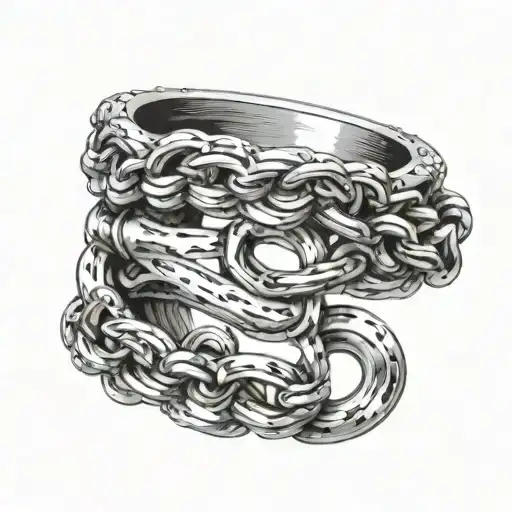 Ring With Chains