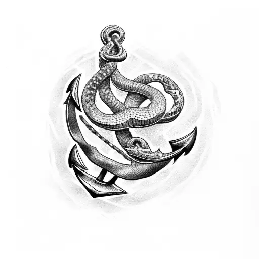 Anchor With Snake