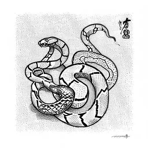 Sakura With Snake