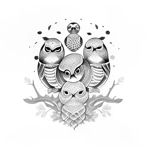 Turtle And Owl Drinking