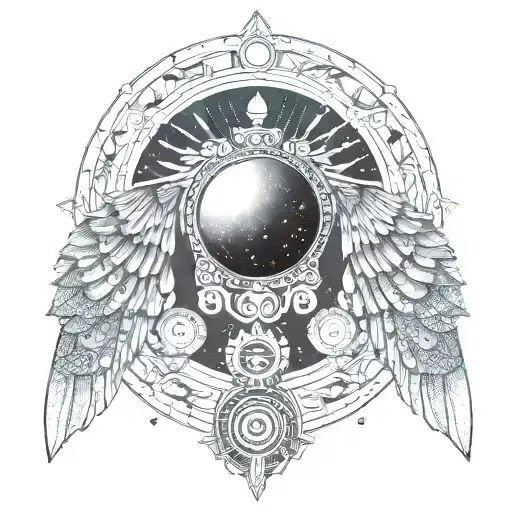 Space Egypt Mandala Wing