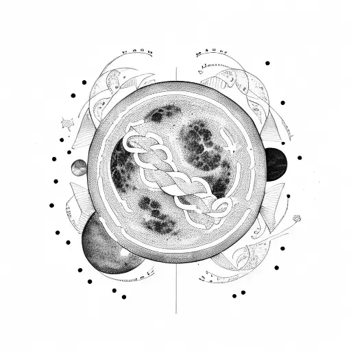Moon Phases Intertwined With Constellations