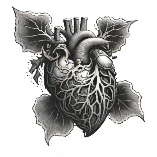 A Rib Cage With A Hidden Anatomically Correct Heart Inside