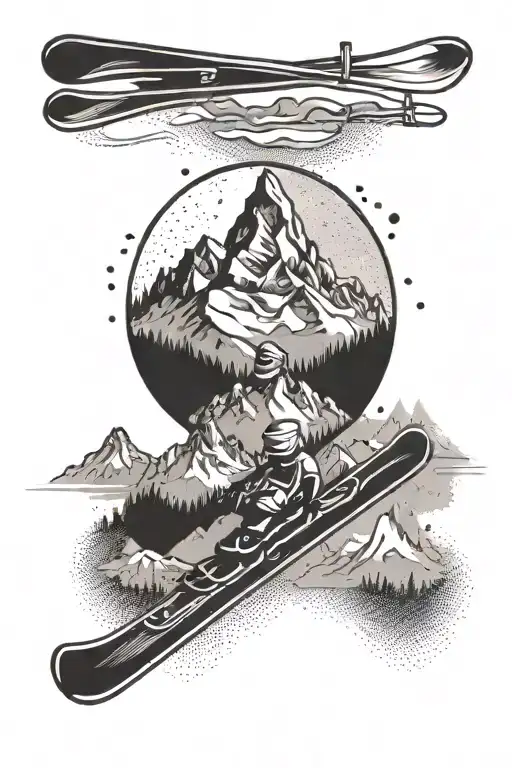 Ski And Mountain