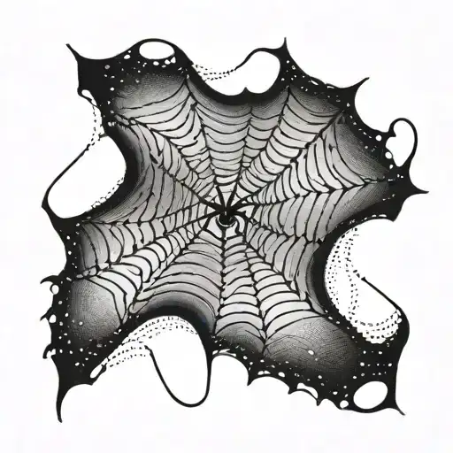 A Spider Weaving A Web That Forms The Number 1204 In The Center