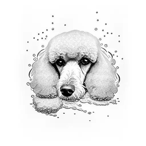 An It Manager Swimming With A Poodle Dog On Their Back