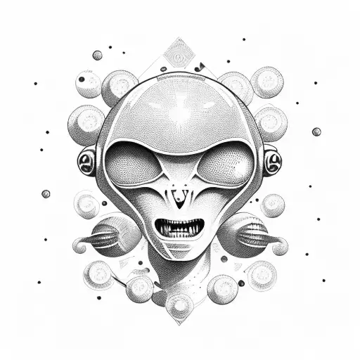 Alien Meeting Astronaut