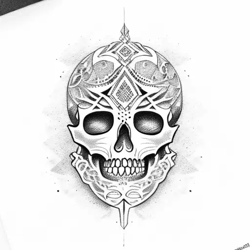 Mexican Warrior Skull
