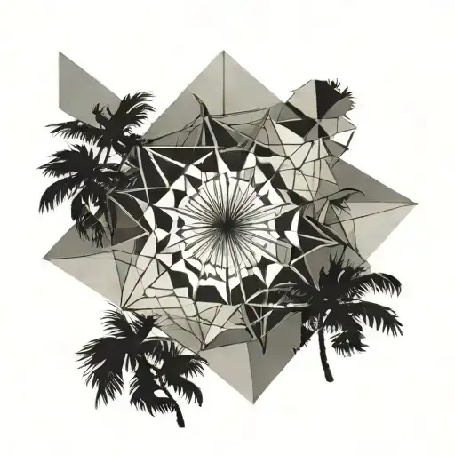 Horizon In The Background Beach Umbrella