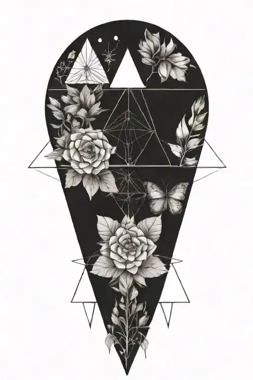 Triangles Flowers Arrows