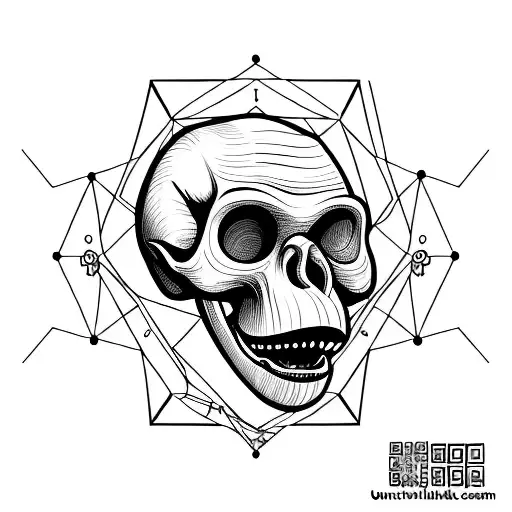 Australopithecus Enlongated Jaw Skull With Small Fangs