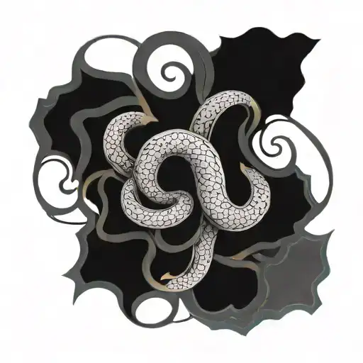 Smoke Snake Abs Symmetrical Shapes Surrounding